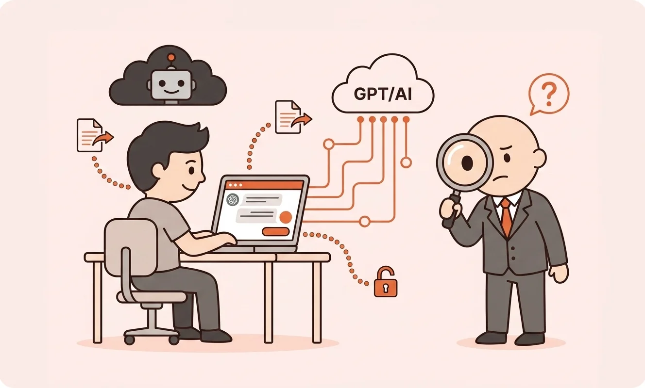 „Šešėlinis DI" jūsų įmonėje: kodėl 68% darbuotojų naudoja ChatGPT be IT leidimo